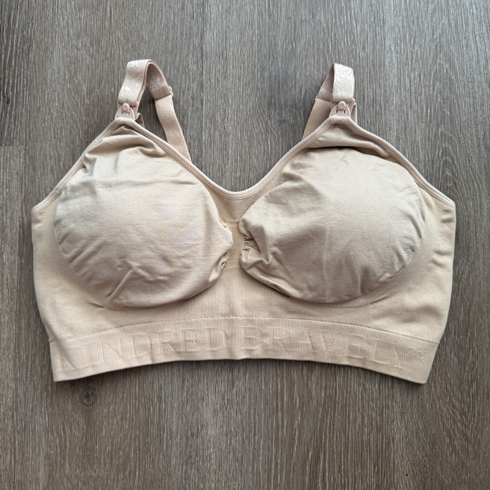 Kindred Bravely Pumping Nursing Bra Women XL Busty Beige Sublime Hands-Free